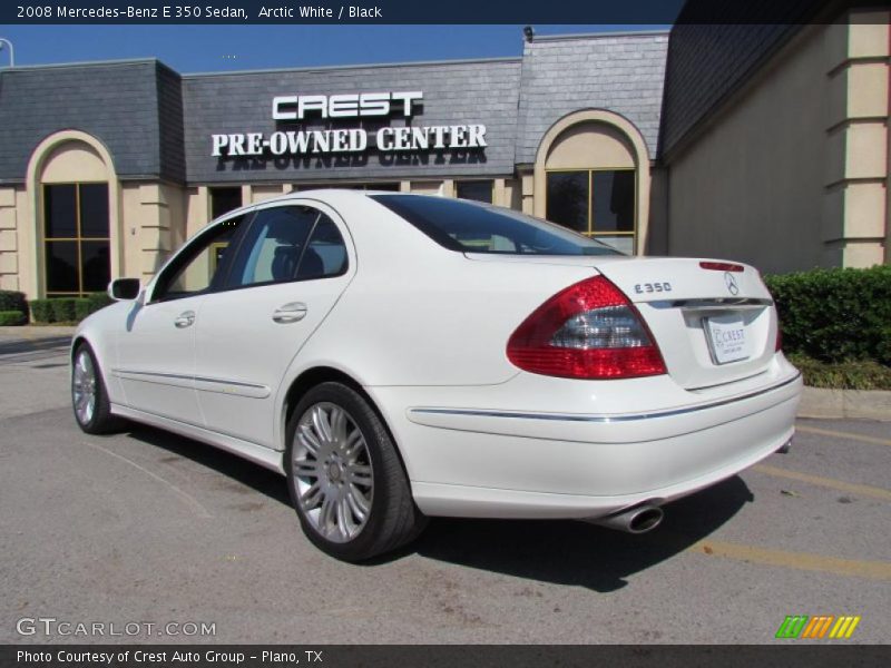 Arctic White / Black 2008 Mercedes-Benz E 350 Sedan