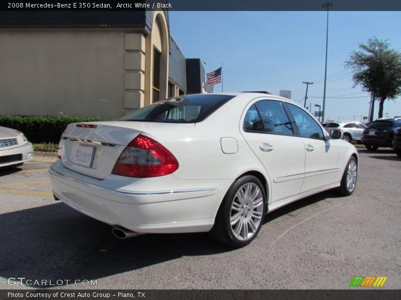 Arctic White / Black 2008 Mercedes-Benz E 350 Sedan