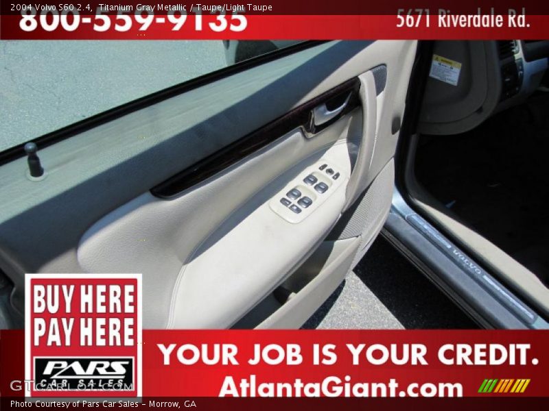 Titanium Gray Metallic / Taupe/Light Taupe 2004 Volvo S60 2.4
