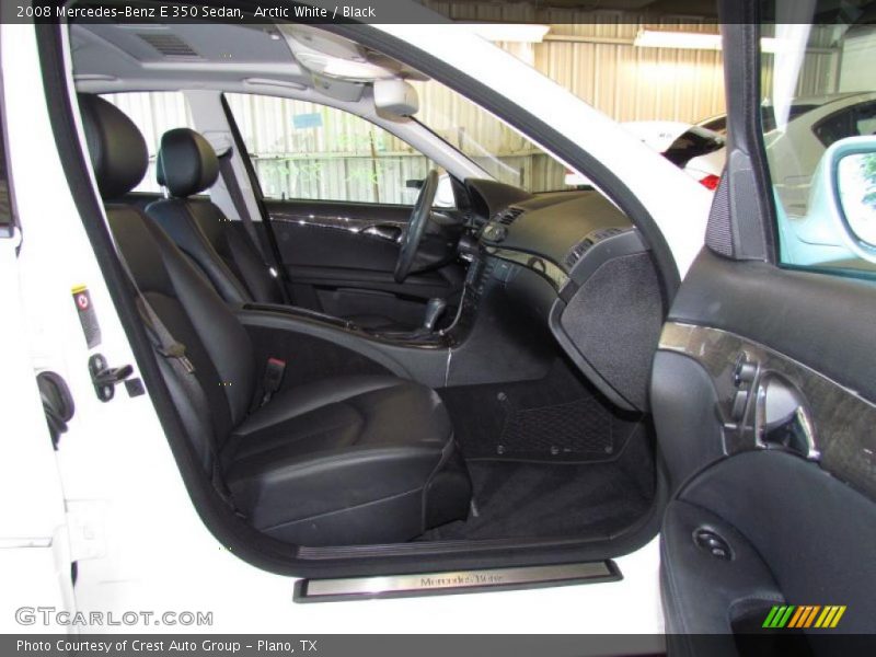 Arctic White / Black 2008 Mercedes-Benz E 350 Sedan