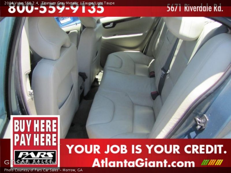 Titanium Gray Metallic / Taupe/Light Taupe 2004 Volvo S60 2.4