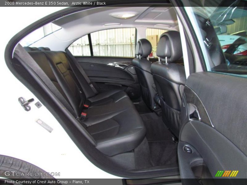 Arctic White / Black 2008 Mercedes-Benz E 350 Sedan