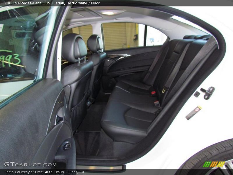 Arctic White / Black 2008 Mercedes-Benz E 350 Sedan