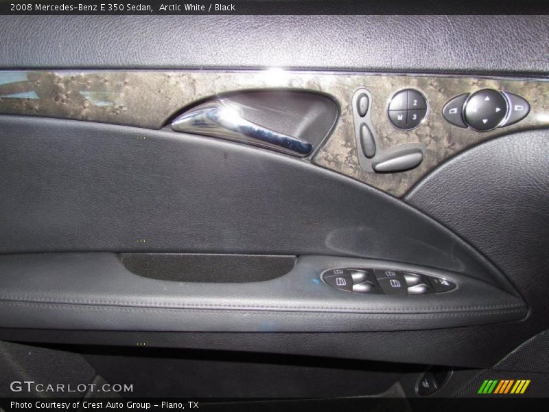 Arctic White / Black 2008 Mercedes-Benz E 350 Sedan