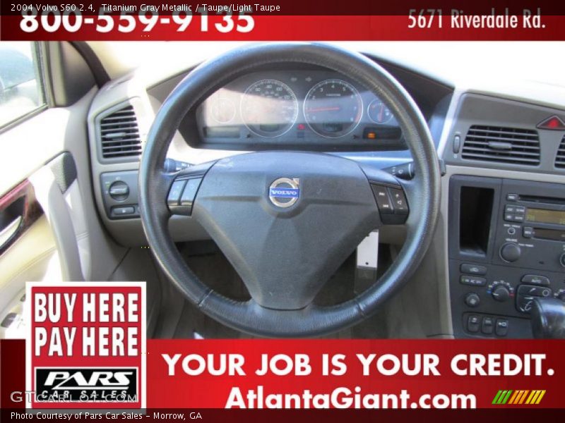 Titanium Gray Metallic / Taupe/Light Taupe 2004 Volvo S60 2.4