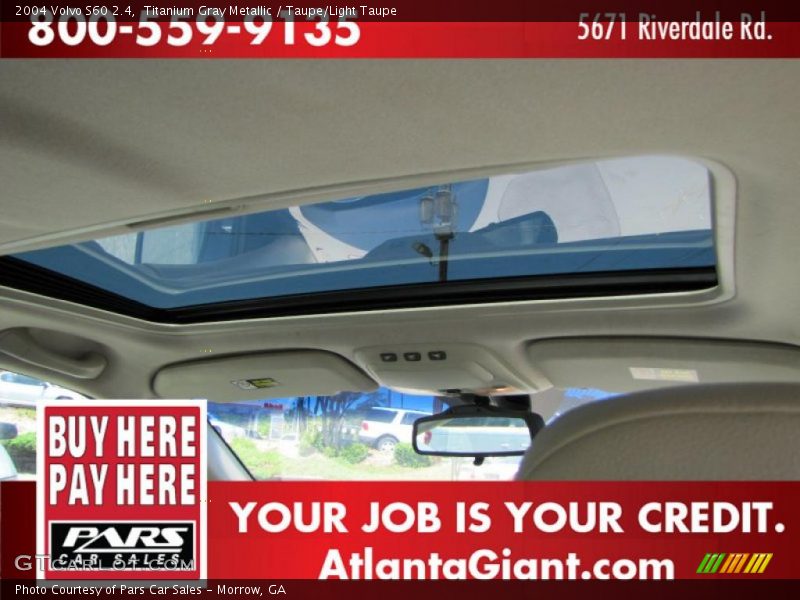 Titanium Gray Metallic / Taupe/Light Taupe 2004 Volvo S60 2.4