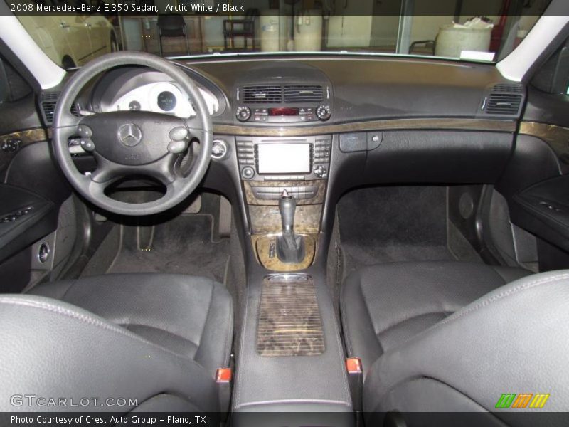 Arctic White / Black 2008 Mercedes-Benz E 350 Sedan