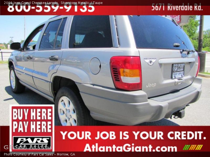 Silverstone Metallic / Taupe 2001 Jeep Grand Cherokee Laredo