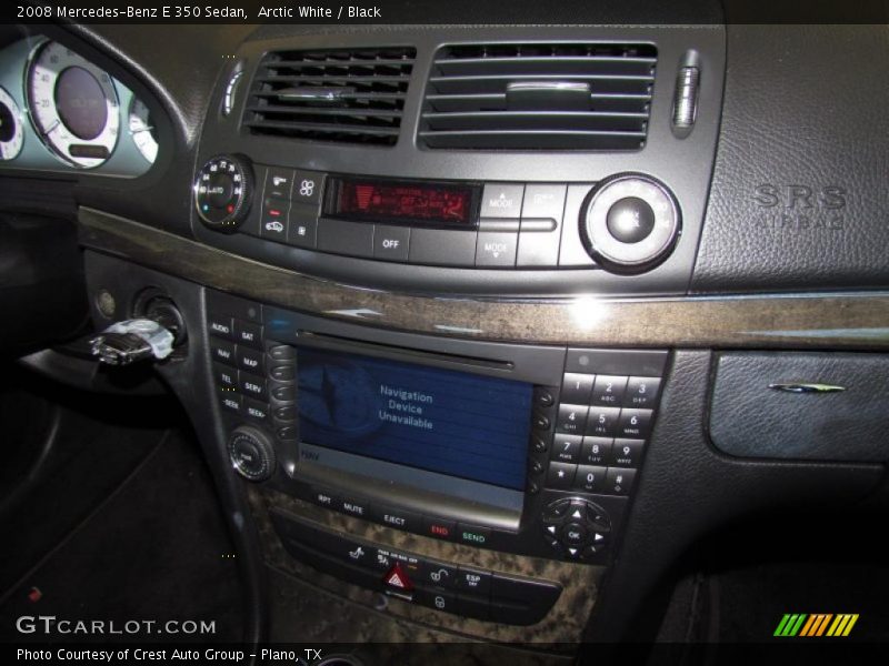 Arctic White / Black 2008 Mercedes-Benz E 350 Sedan