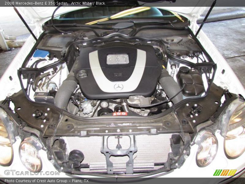 Arctic White / Black 2008 Mercedes-Benz E 350 Sedan