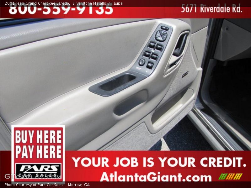 Silverstone Metallic / Taupe 2001 Jeep Grand Cherokee Laredo