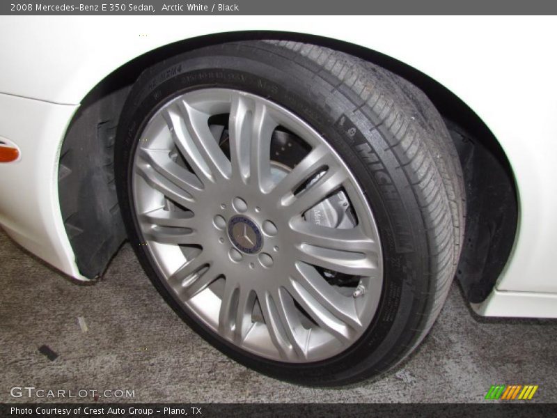 Arctic White / Black 2008 Mercedes-Benz E 350 Sedan