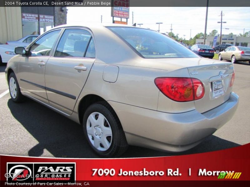 Desert Sand Mica / Pebble Beige 2004 Toyota Corolla CE