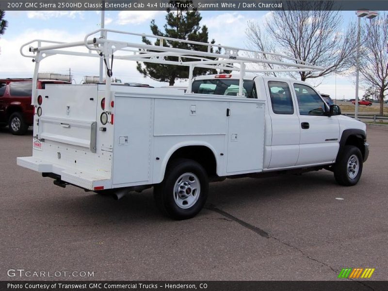 Summit White / Dark Charcoal 2007 GMC Sierra 2500HD Classic Extended Cab 4x4 Utility Truck