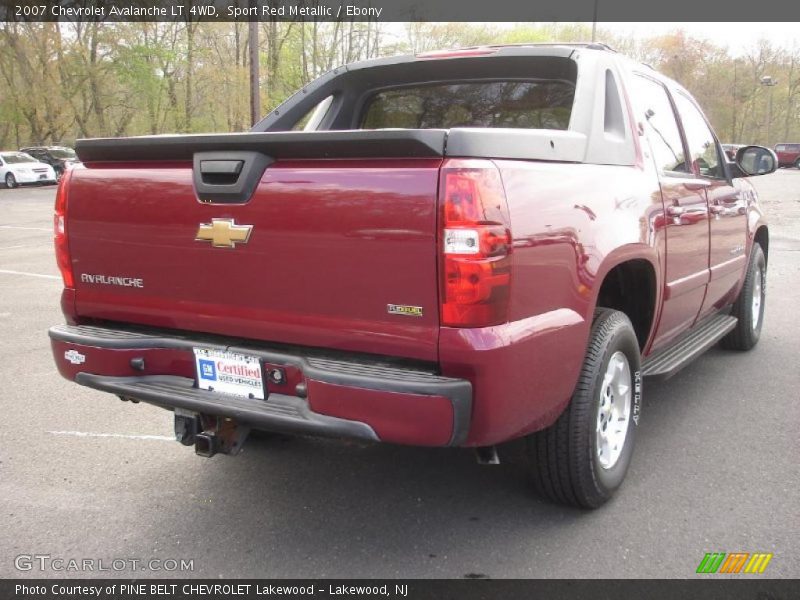 Sport Red Metallic / Ebony 2007 Chevrolet Avalanche LT 4WD