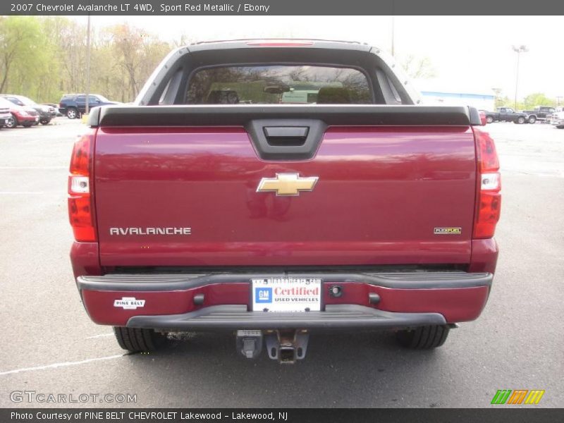 Sport Red Metallic / Ebony 2007 Chevrolet Avalanche LT 4WD