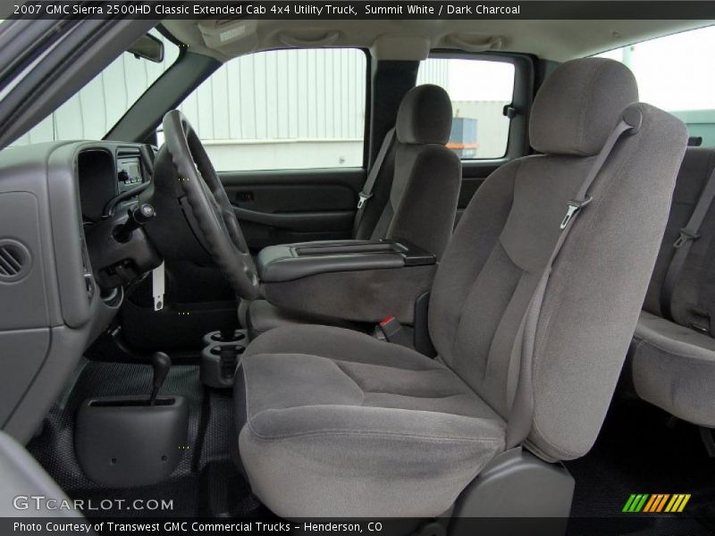 Summit White / Dark Charcoal 2007 GMC Sierra 2500HD Classic Extended Cab 4x4 Utility Truck
