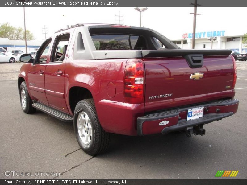 Sport Red Metallic / Ebony 2007 Chevrolet Avalanche LT 4WD