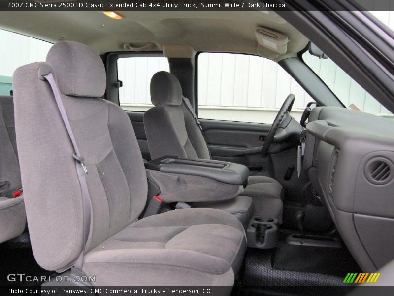 Summit White / Dark Charcoal 2007 GMC Sierra 2500HD Classic Extended Cab 4x4 Utility Truck