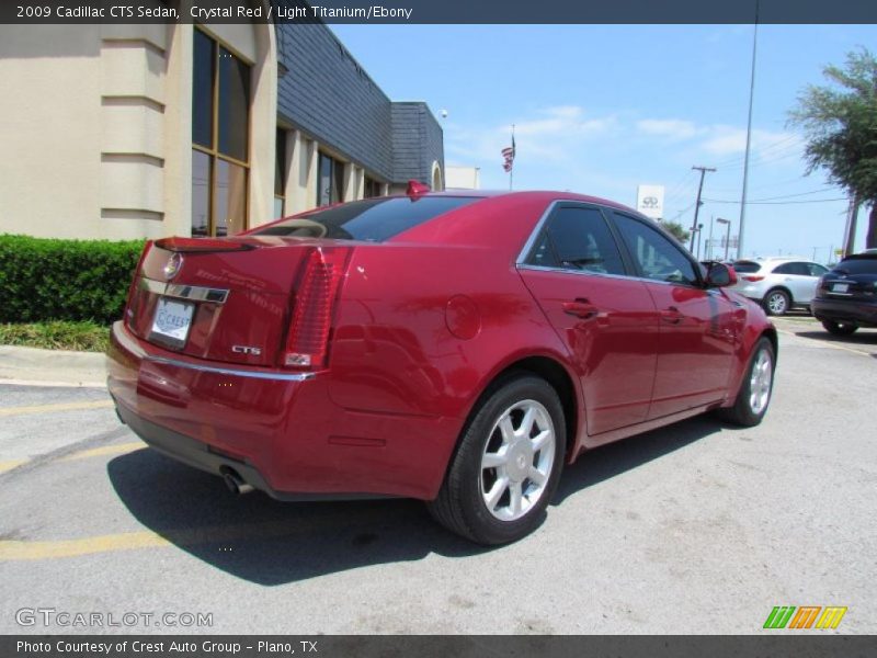 Crystal Red / Light Titanium/Ebony 2009 Cadillac CTS Sedan