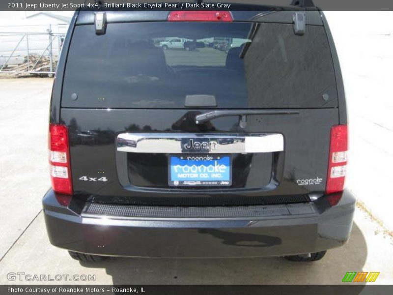 Brilliant Black Crystal Pearl / Dark Slate Gray 2011 Jeep Liberty Jet Sport 4x4