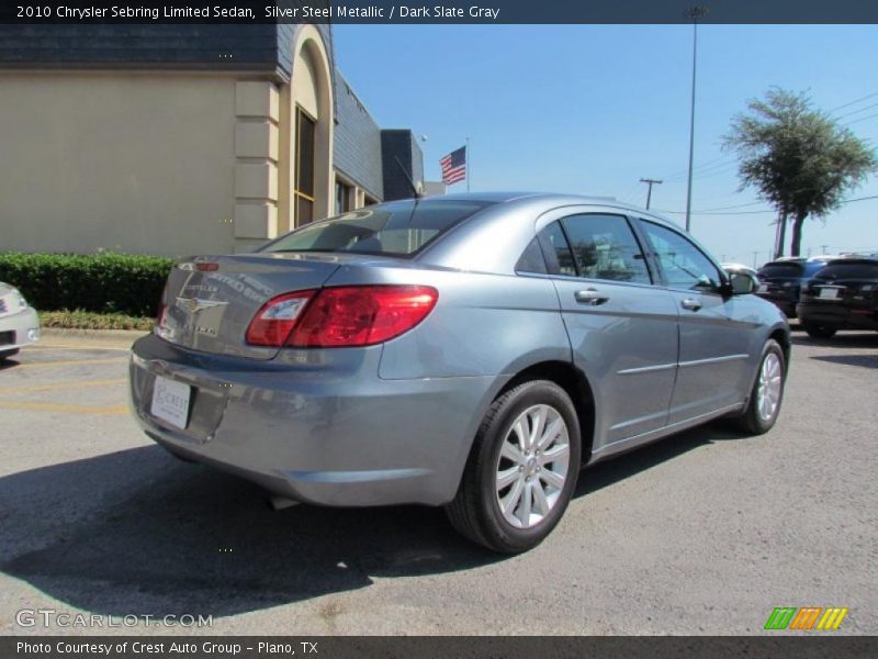 Silver Steel Metallic / Dark Slate Gray 2010 Chrysler Sebring Limited Sedan