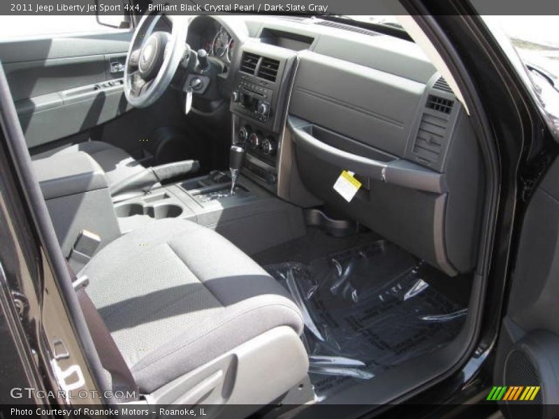 Brilliant Black Crystal Pearl / Dark Slate Gray 2011 Jeep Liberty Jet Sport 4x4