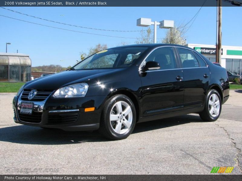 Black / Anthracite Black 2008 Volkswagen Jetta SE Sedan