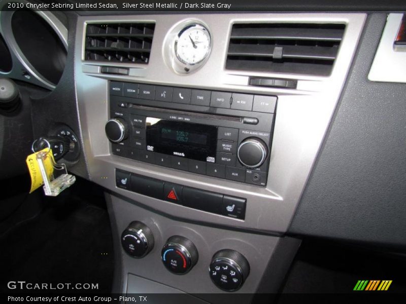 Silver Steel Metallic / Dark Slate Gray 2010 Chrysler Sebring Limited Sedan