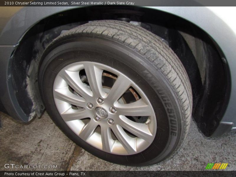 Silver Steel Metallic / Dark Slate Gray 2010 Chrysler Sebring Limited Sedan