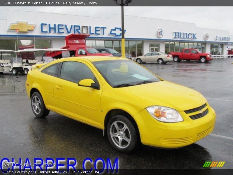 Rally Yellow / Ebony 2008 Chevrolet Cobalt LT Coupe
