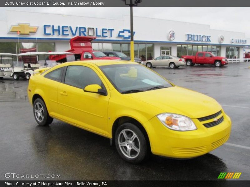 Rally Yellow / Ebony 2008 Chevrolet Cobalt LT Coupe