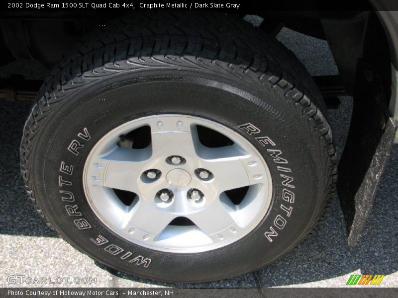 Graphite Metallic / Dark Slate Gray 2002 Dodge Ram 1500 SLT Quad Cab 4x4