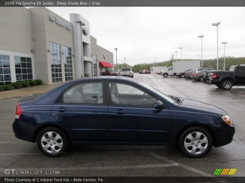 Deep Ocean Blue / Gray 2008 Kia Spectra EX Sedan
