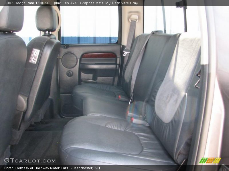 Graphite Metallic / Dark Slate Gray 2002 Dodge Ram 1500 SLT Quad Cab 4x4