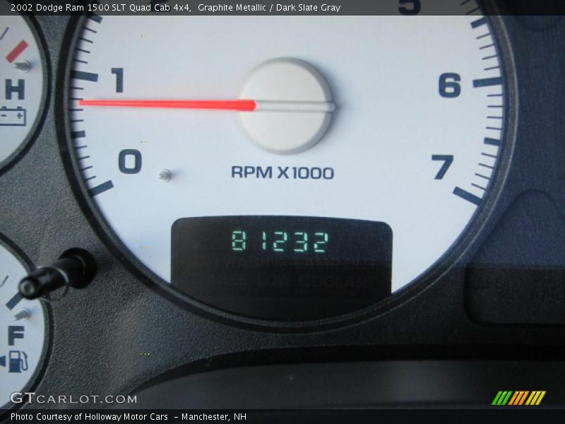 Graphite Metallic / Dark Slate Gray 2002 Dodge Ram 1500 SLT Quad Cab 4x4