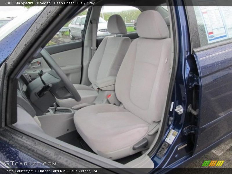 Deep Ocean Blue / Gray 2008 Kia Spectra EX Sedan