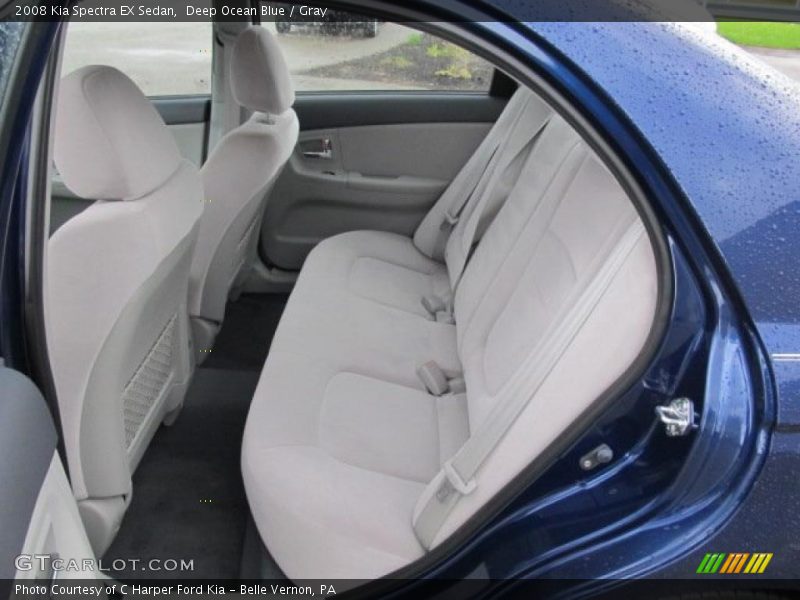 Deep Ocean Blue / Gray 2008 Kia Spectra EX Sedan
