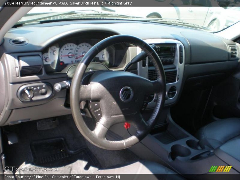 Silver Birch Metallic / Midnight Grey 2004 Mercury Mountaineer V8 AWD