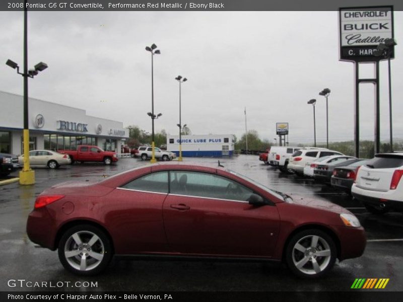 Performance Red Metallic / Ebony Black 2008 Pontiac G6 GT Convertible