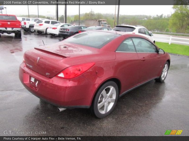 Performance Red Metallic / Ebony Black 2008 Pontiac G6 GT Convertible