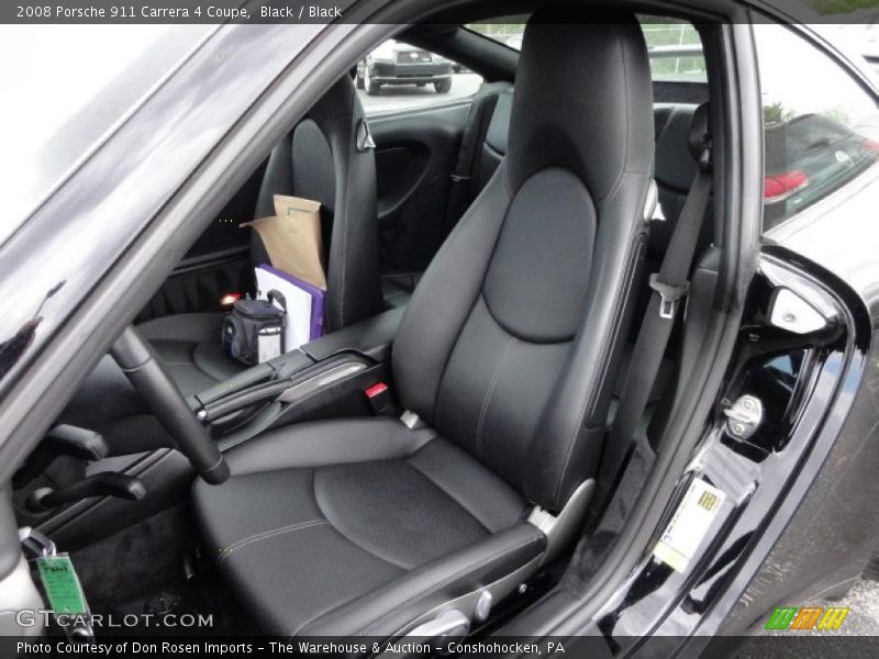 Black / Black 2008 Porsche 911 Carrera 4 Coupe