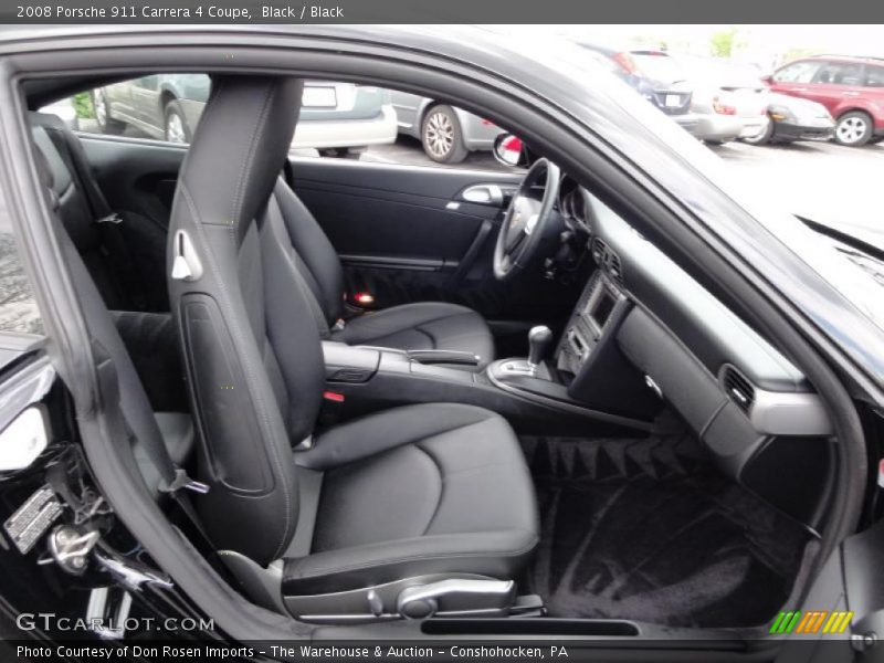 Black / Black 2008 Porsche 911 Carrera 4 Coupe