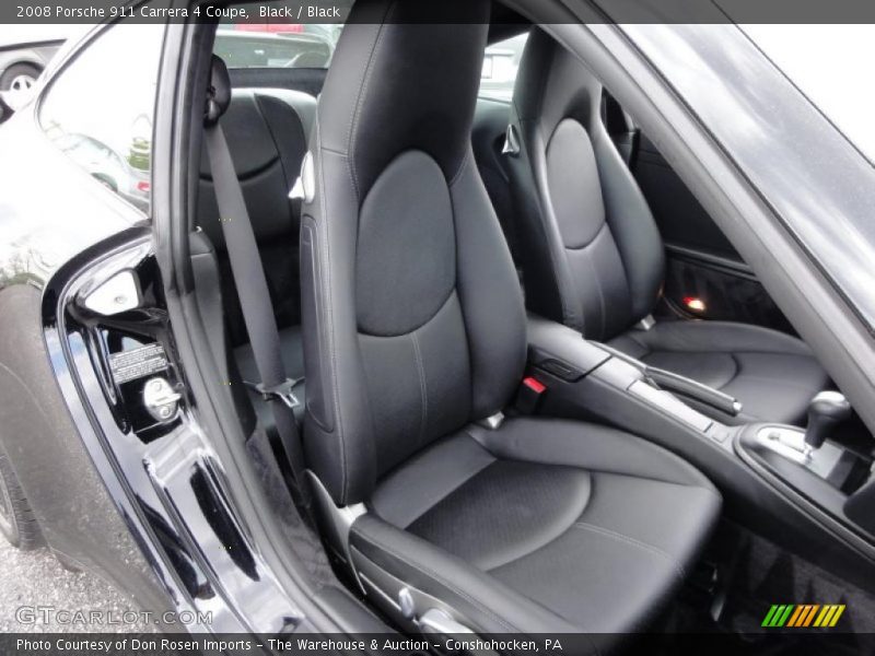 Black / Black 2008 Porsche 911 Carrera 4 Coupe