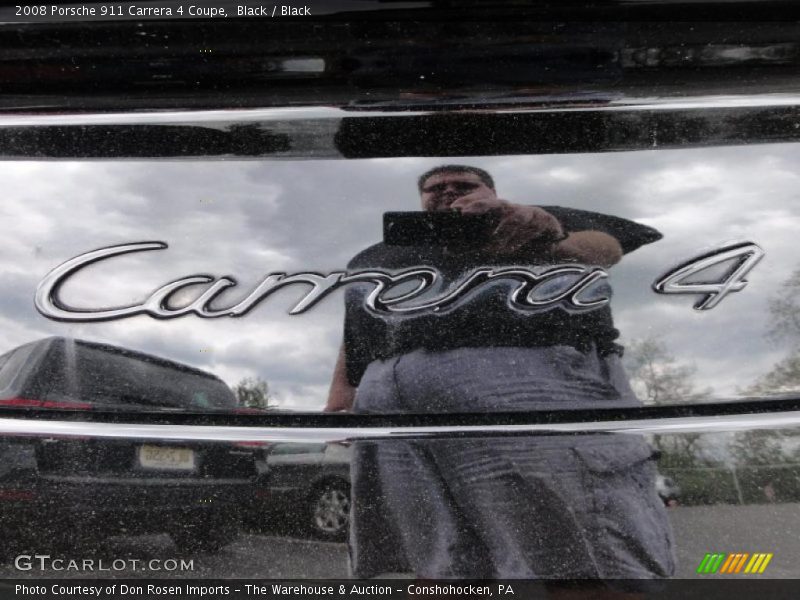 Black / Black 2008 Porsche 911 Carrera 4 Coupe