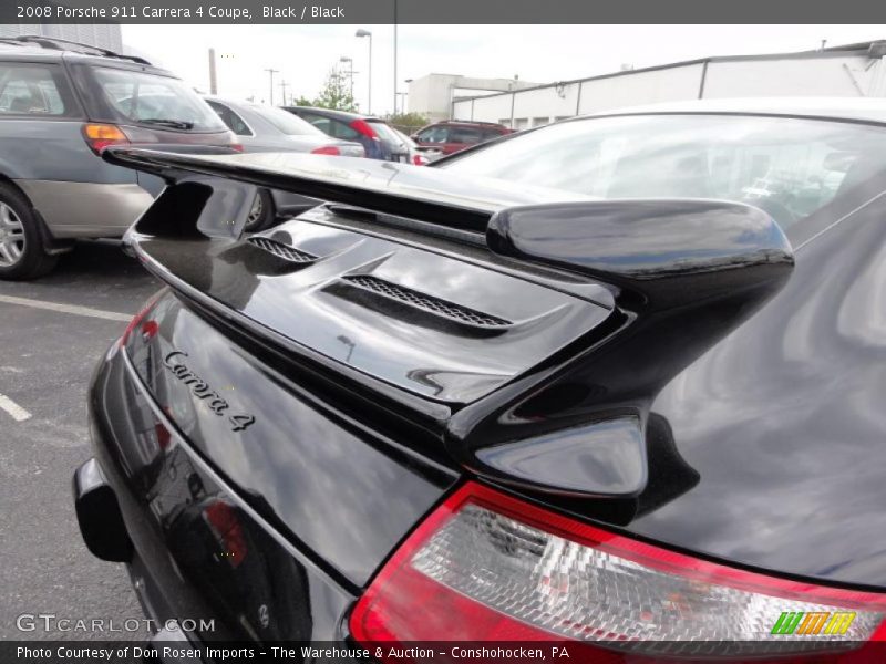 Black / Black 2008 Porsche 911 Carrera 4 Coupe