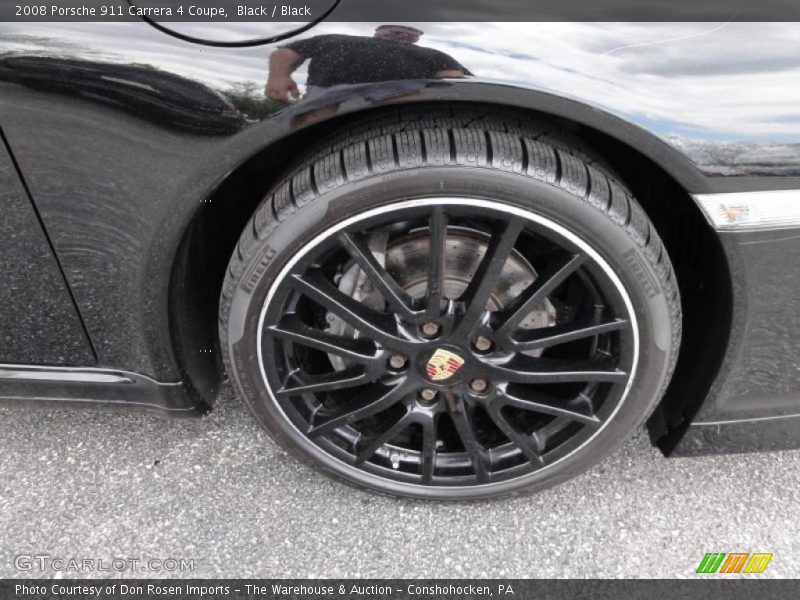 Black / Black 2008 Porsche 911 Carrera 4 Coupe