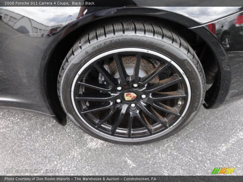 Black / Black 2008 Porsche 911 Carrera 4 Coupe