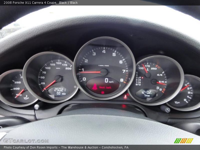  2008 911 Carrera 4 Coupe Carrera 4 Coupe Gauges