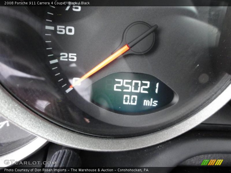 Black / Black 2008 Porsche 911 Carrera 4 Coupe